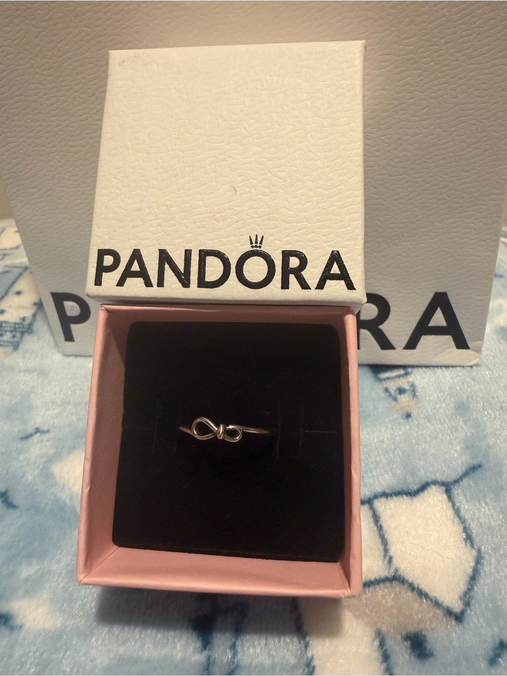 Pandora Silver Infinity Knot Ring
